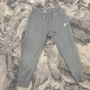 Nike Mens Gray Sweatpants- Cuffed Bottom